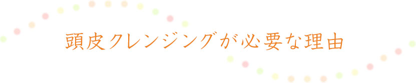 頭皮クレンジングが必要な理由