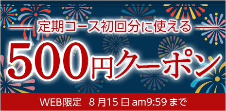 定期コース初回限定500円クーポン