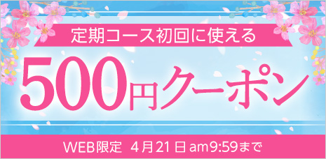 定期コース初回限定500円クーポン