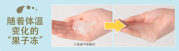 随着体温变化的“果子冻”
