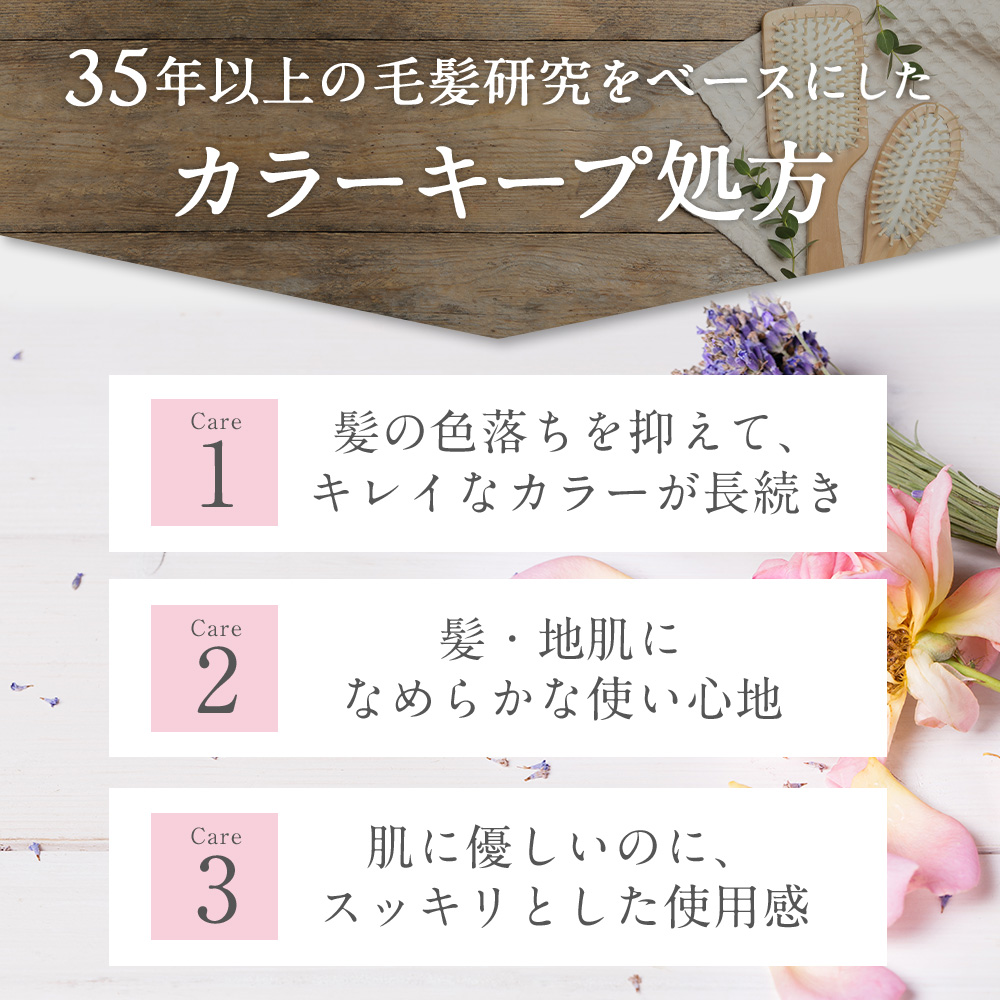 35年以上の毛髪研究をベースに 植物から厳選したボタニカル処方