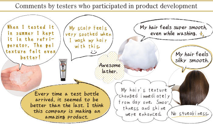 Comments by testers who participated in product development