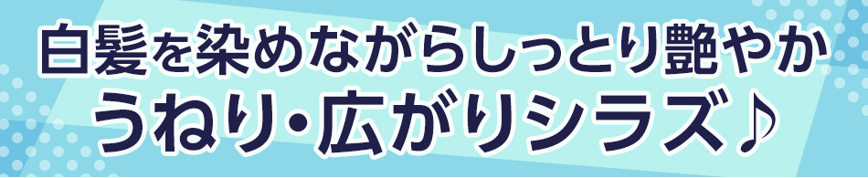 白髪を染めながらしっとり艶やかうねり・広がりシラズ♪
