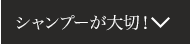 シャンプーが大切！