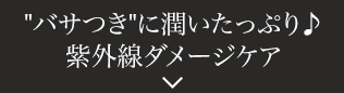 バサつきに潤いたっぷり♪紫外線ダメージケア