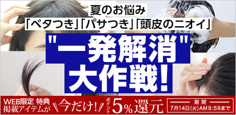 夏のお悩み「ベタつき」「パサつき」「頭皮のニオイ」