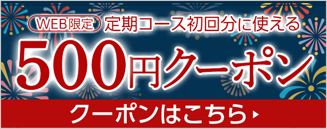 定期コース初回限定500円クーポン