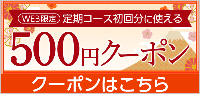 定期コース初回限定500円クーポン