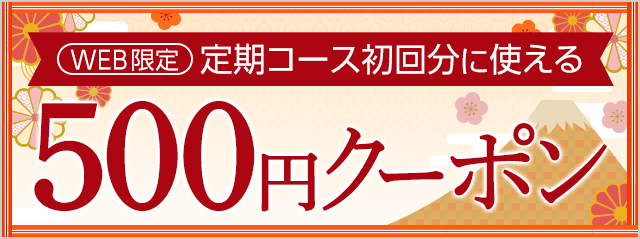 定期初回に使える500円クーポン